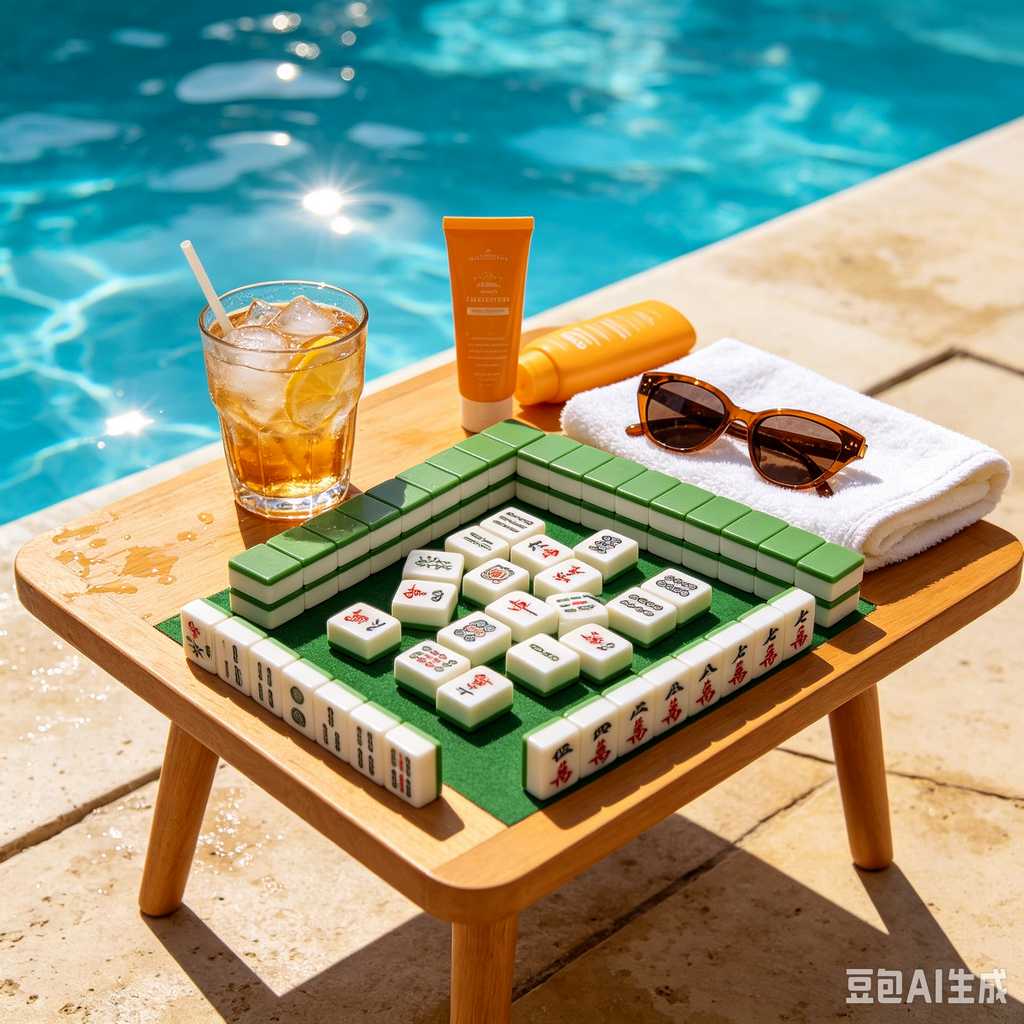 artistic mahjong tiles set